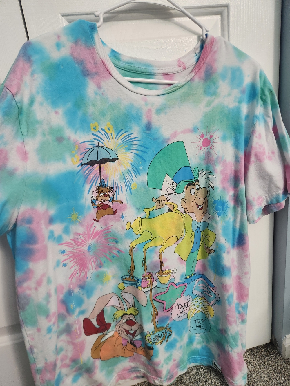 Loungefly Alice in Wonderland Graphic Tie Dye Tee